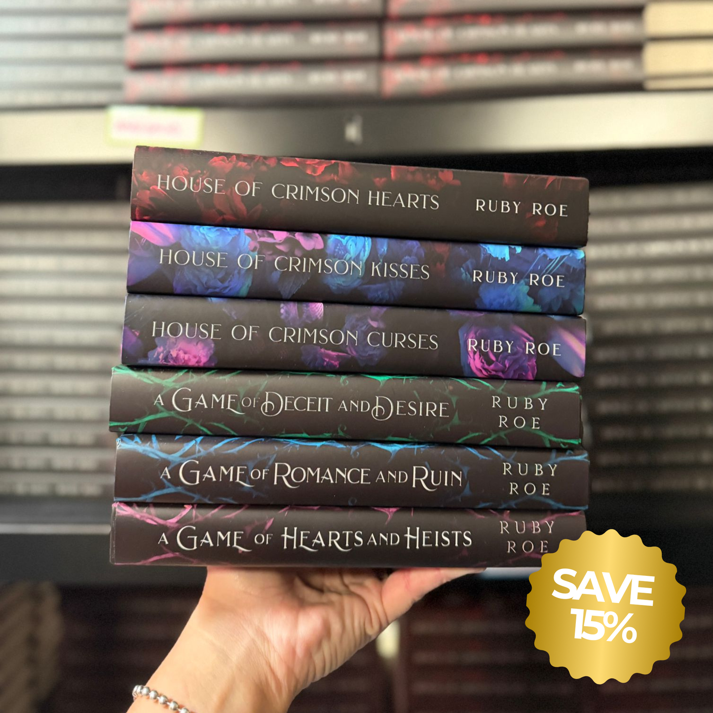 The Ruby Hardback Trilogy Collection — Ruby Roe signed sapphic romantasy hardback bundle