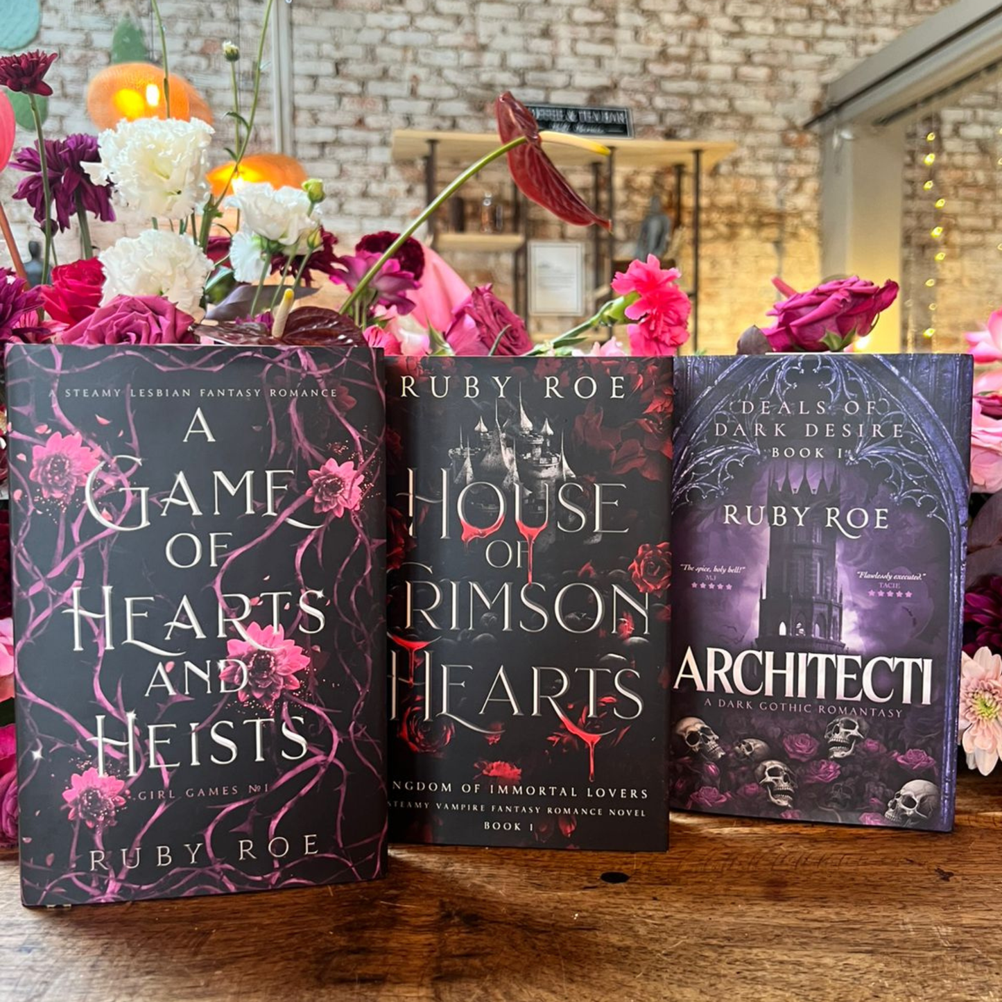 The Ruby Starter Book Bundle — Ruby Roe signed sapphic romantasy starter bundle for new readers
