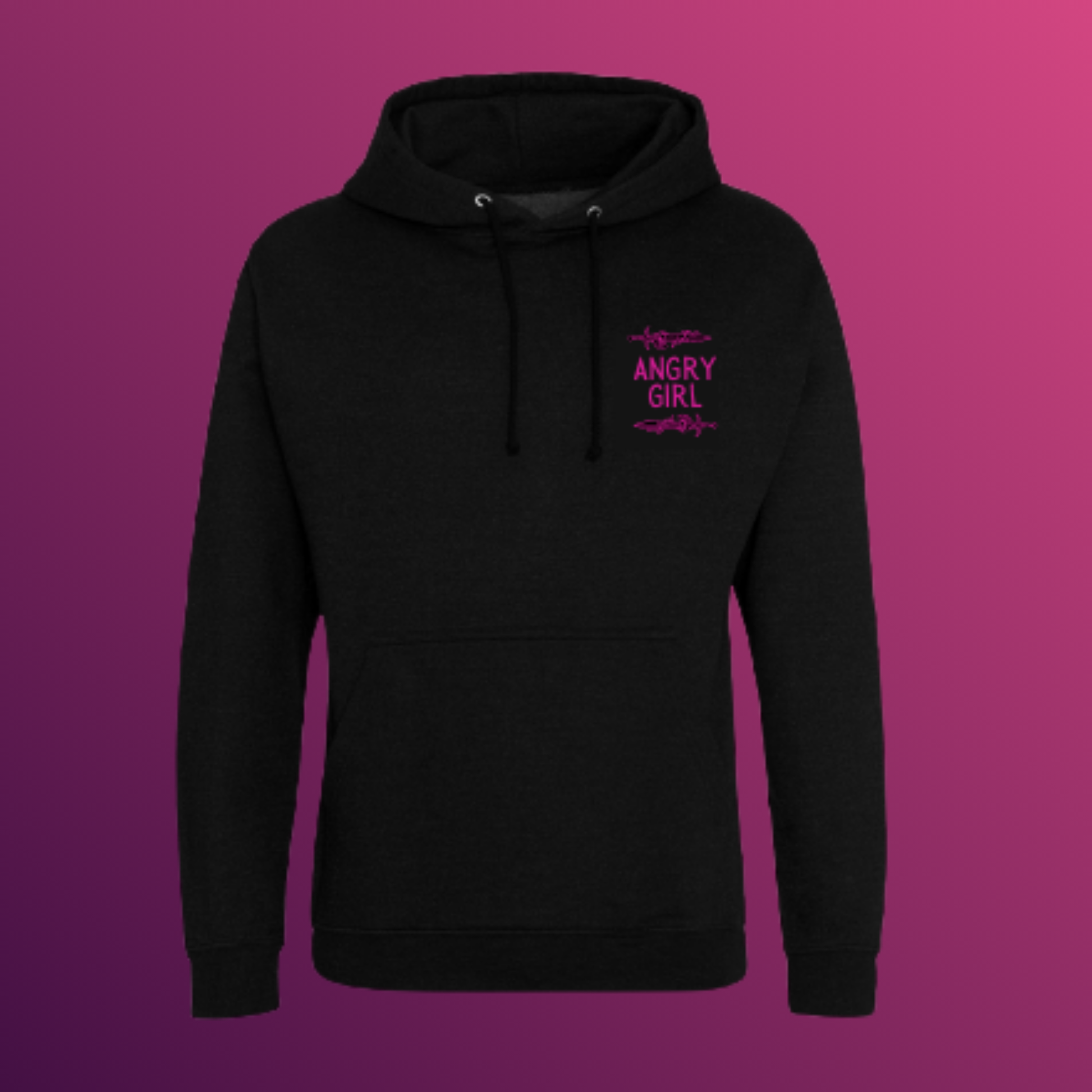Angry Girl Hoodie — Ruby Roe sapphic romantasy bookish hoodie