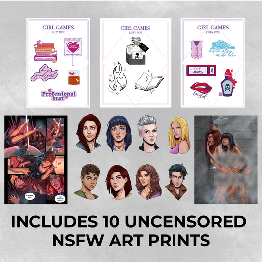 PREORDER: Girl Games Limited Edition Art and Sticker Swag Pack